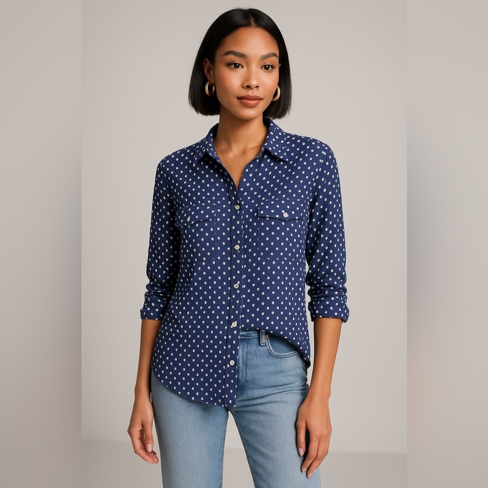 Rails Kate Polka Dot Shirt | Size XS